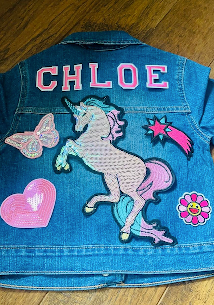 Girl Denim Jacket - Chloe Design