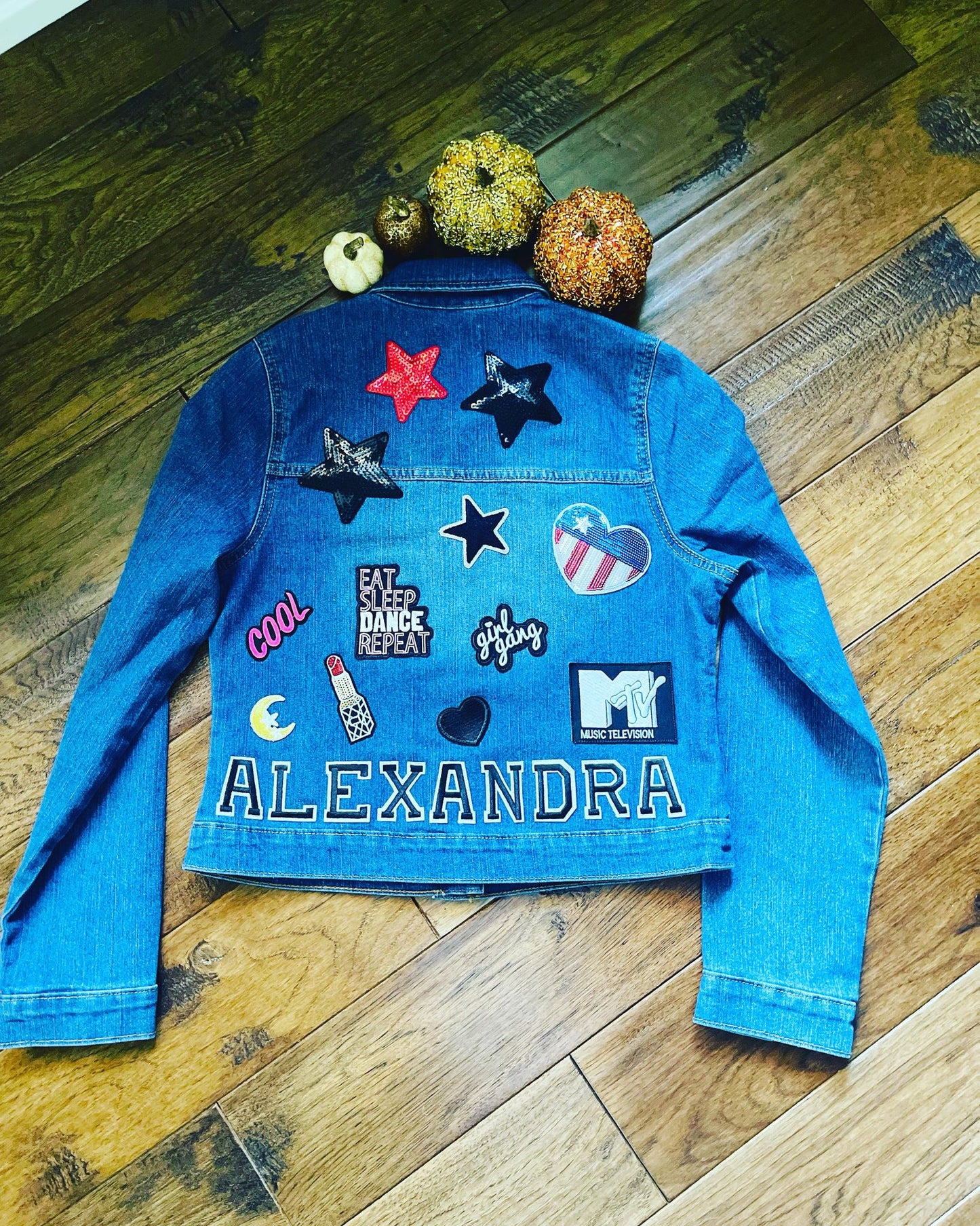 Girl Denim Jacket - Alexandra Design