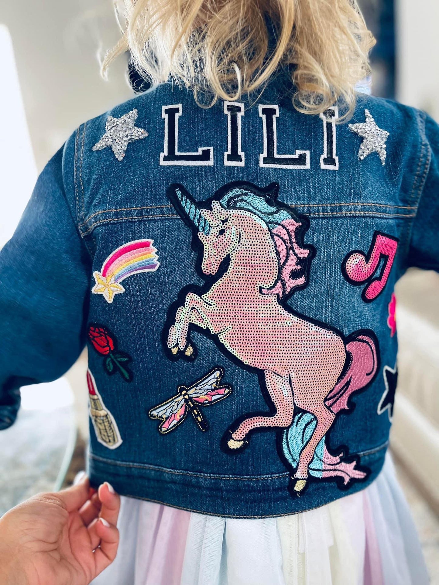 Girl Denim Jacket - Lili Design