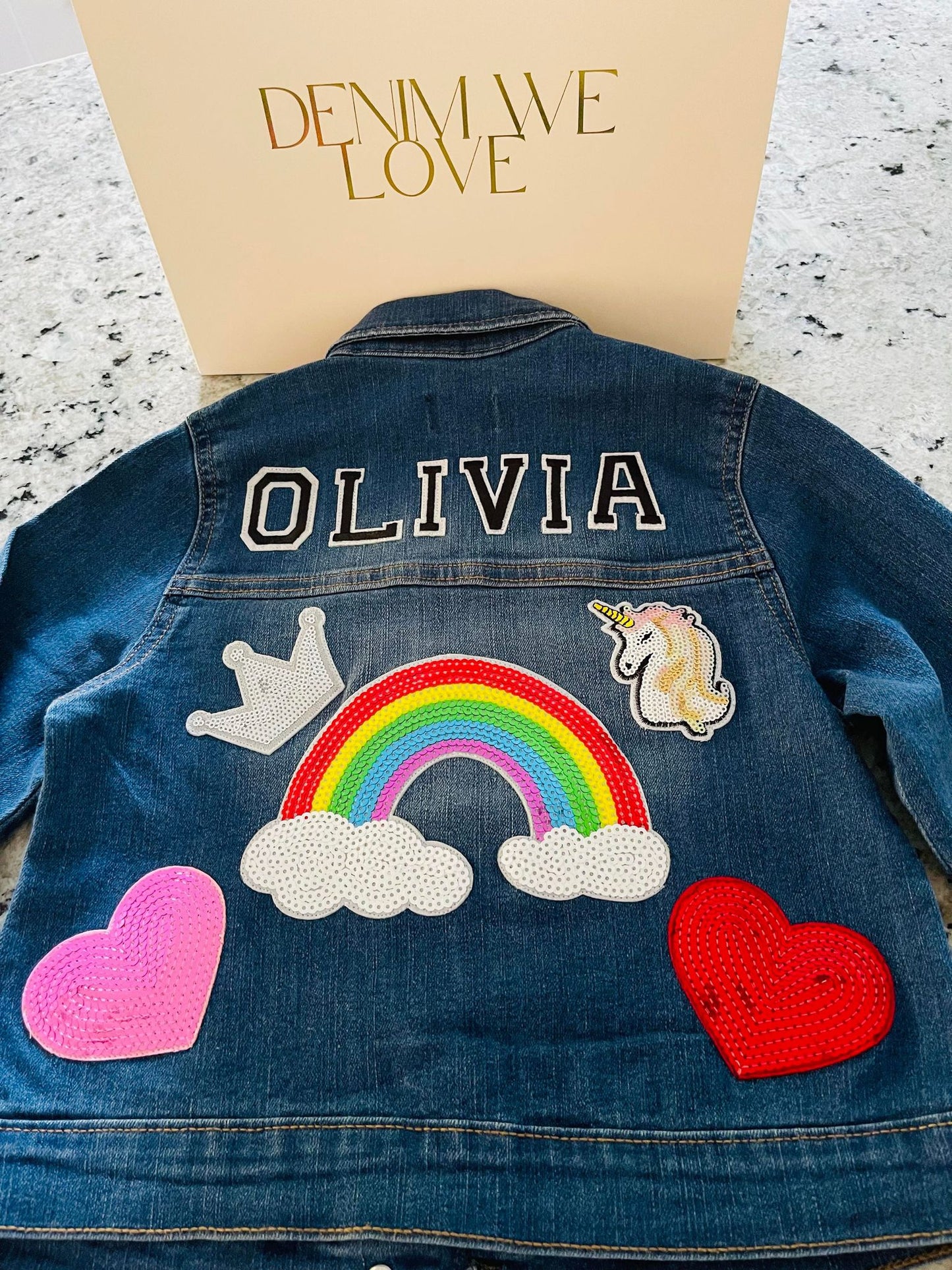 Girl Denim Jacket - Olivia Design