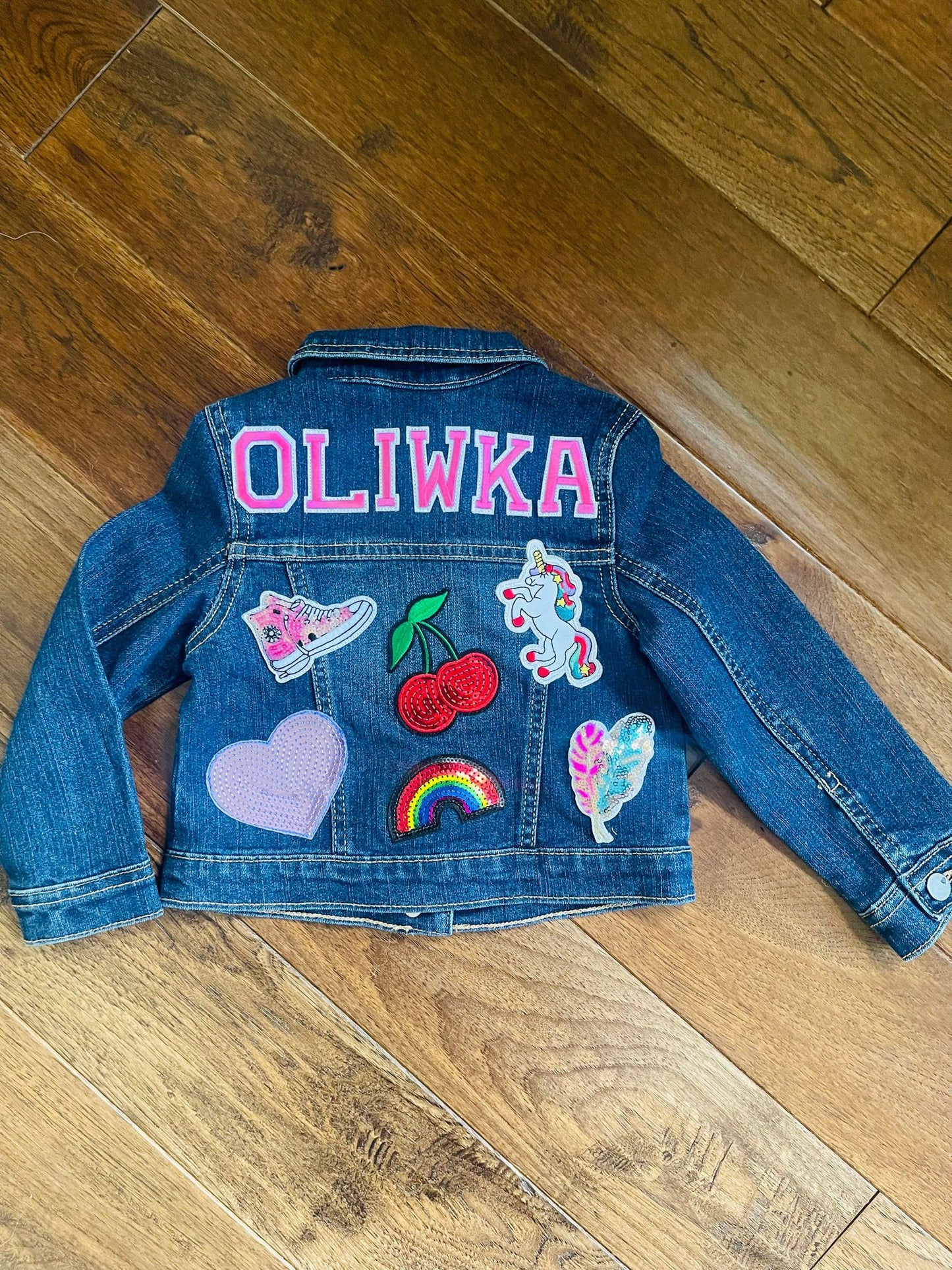 Girl Denim Jacket - Oliwka Design